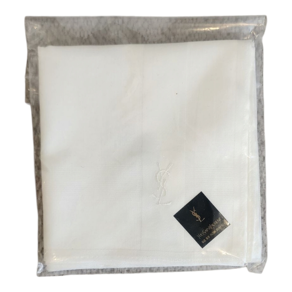 Yves Saint Laurent White Hankerchief